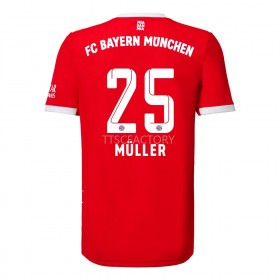 Koszulka Bayern Monachium Muller 25 Domowe Koszulki Piłkarskie 2022-2023 Krótki Rękaw